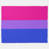 Bi Pride Cozy Fleece Blanket (Vorderseite (Horizontal))