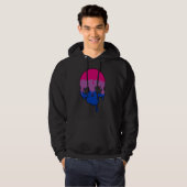 Bi Pride Driving Skull Hoodie (Vorne ganz)