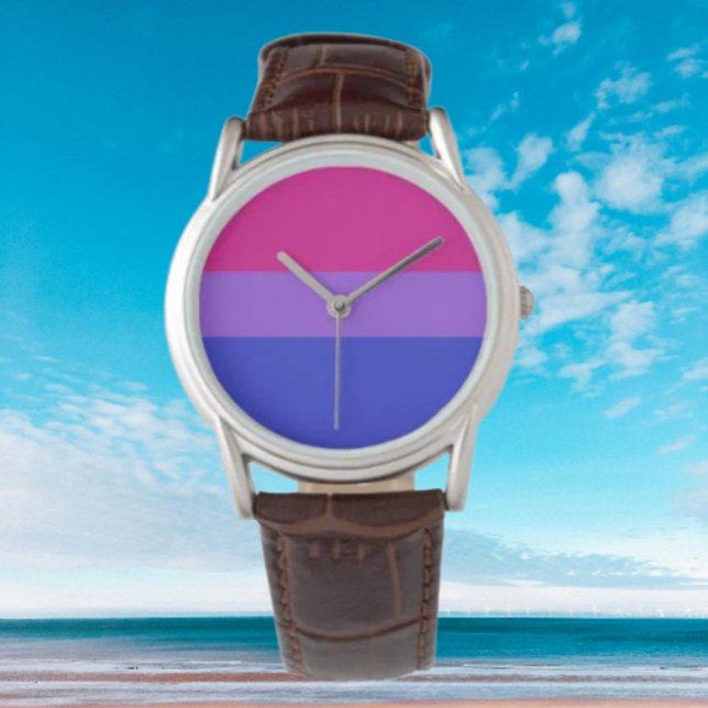 Bi Pride Elegance: Masthähnchenschau Armbanduhr (Von Creator hochgeladen)
