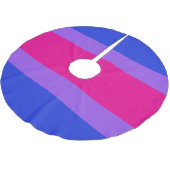 Bi Pride Festive Polyester Weihnachtsbaumdecke (Schrägansicht)