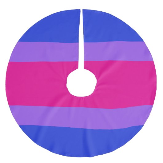 Bi Pride Festive Polyester Weihnachtsbaumdecke (Vorderseite)