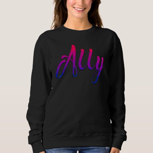 Bi-Pride-Flag-Allianz Sweatshirt (Vorderseite)