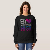 Bi-Pride-Flag Bi und wahrscheinlich hoch Sweatshirt (Vorne ganz)