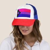 Bi Pride Flag Star Truckerkappe (Beispiel)