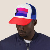 Bi Pride Flag Star Truckerkappe (Beispiel)