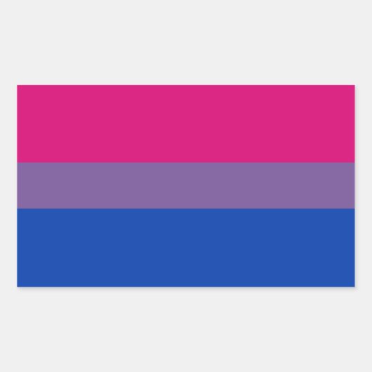 Bi Pride Flag Sticker Sheets (Rechteck) (Vorderseite)