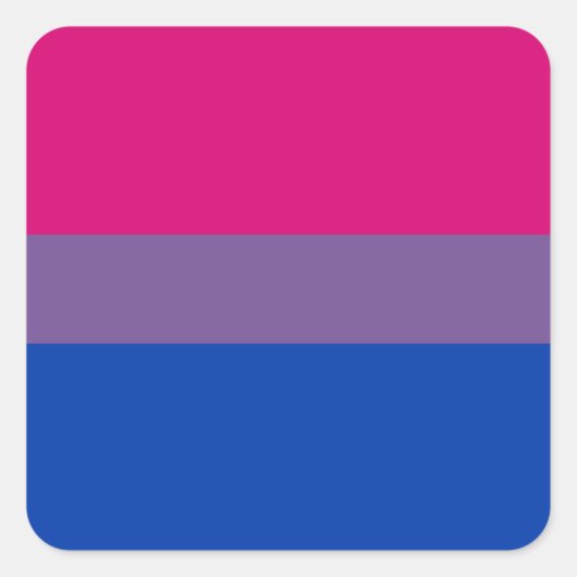 Bi Pride Flag Sticker Sheets (Square) (Vorderseite)