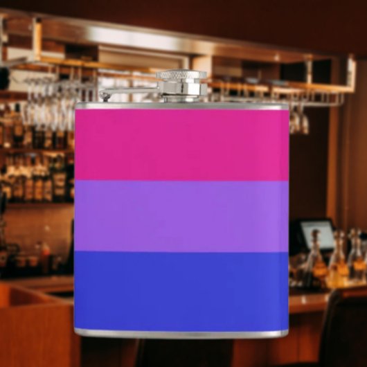 Bi Pride Flask of Identity Flachmann