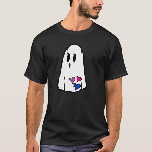 Bi Pride Ghost T-Shirt (Vorderseite)