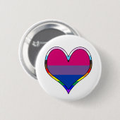 Bi Pride Heart Button (Vorne & Hinten)