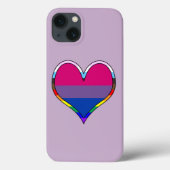 Bi Pride Heart Case-Mate iPhone Case (Rückseite)