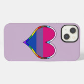 Bi Pride Heart Case-Mate iPhone Case Hülle (Rückseite (Horizontal))