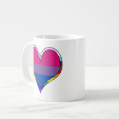 Bi Pride Heart Coffee Tasse (Vorderseite Links)