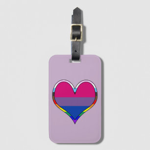 Bi Pride Heart Gepäckanhänger