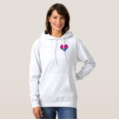 Bi Pride Heart Hoodie (Vorne ganz)