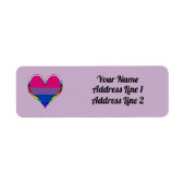 Bi Pride Heart Label (Vorne)