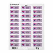 Bi Pride Heart Label (Vorne)