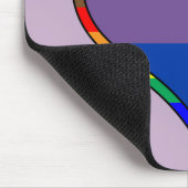 Bi Pride Heart Mousepad (Ecke)