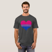 Bi Pride Heart T - Shirt (Vorne ganz)