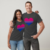 Bi Pride Heart T - Shirt (Unisex)
