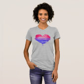 Bi Pride heart T - Shirt (Vorne ganz)