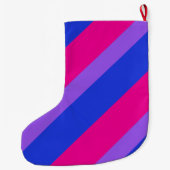 Bi Pride Holiday Großer Weihnachtsstrumpf (Rückseite)