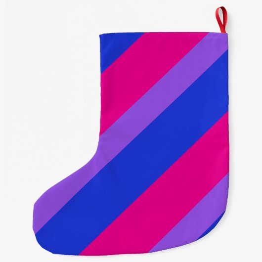 Bi Pride Holiday Großer Weihnachtsstrumpf (Rückseite)