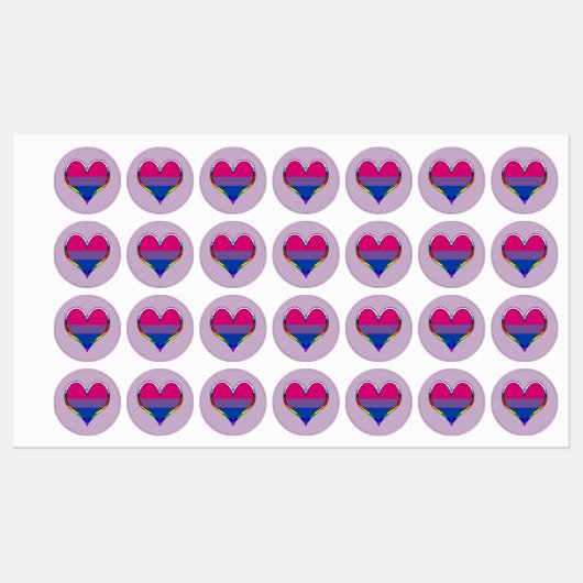 Bi Pride Labels Etiketten (Blatt)