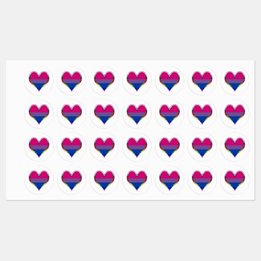 Bi Pride Labels Etiketten (Blatt)