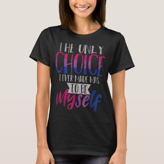 Bi Pride Proud Bisexual Bisexuality Flag Geschenk T-Shirt (Vorderseite)