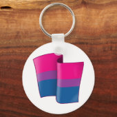 Bi-Pride-Schlüsselanhänger Schlüsselanhänger (Vorderseite)