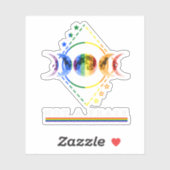 Bi-Pride-Shirt kein LGBT-Syndrom Aufkleber (Blatt)