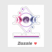 Bi-Pride-Shirt kein phasen-bisexuelles LGBT-Prix-M Aufkleber (Blatt)