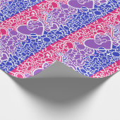 Bi Pride Squiggle Geschenkpapier (Ecke)