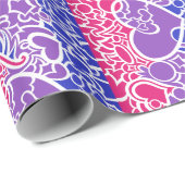 Bi Pride Squiggle Geschenkpapier (Rolleneckpunkt)