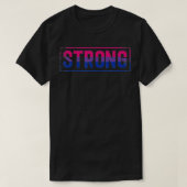 Bi Pride Strong Workout Bisexual Pride Fitness Str T-Shirt (Design vorne)