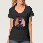 Bi-Prix-Fahne I: B in Lgbtq T-Shirt (Vorderseite)