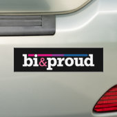 Bi&proud schwarzer Autoaufkleber (Auf Auto)