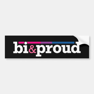 Bi&proud schwarzer Autoaufkleber