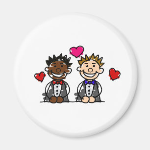 Bi-Rassische homosexuelle Paare Magnet