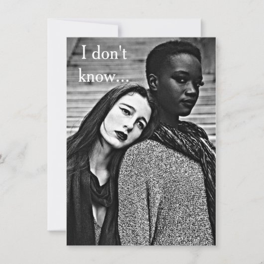 Bi rassisches LGBT "Liebe u. Romance" Karte (Vorderseite)