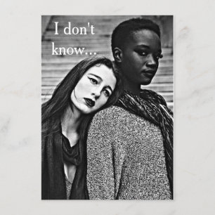 Bi rassisches LGBT "Liebe u. Romance" Karte