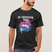 Bi-Sensor für Bisexuelle Regenbogen Pride Bisexual T-Shirt (Vorderseite)