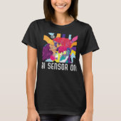 Bi-Sensor für Bisexuelle Regenbogen Pride Bisexual T-Shirt (Vorderseite)