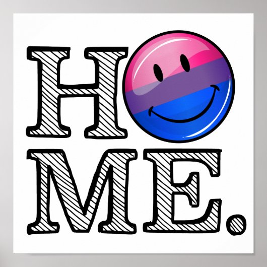 Bi-sexuelle Flag Housewarming Poster (Vorne)
