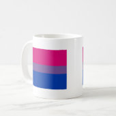 Bi-Sexuelle Stolz-Flagge Kaffeetasse (Vorderseite Links)