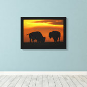 Bi-Sonnenuntergang Leinwanddruck (Insitu (Holzboden))