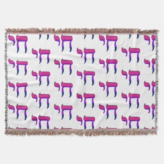 Bi-Stolz-Flagge Chai Decke (Vorderseite)