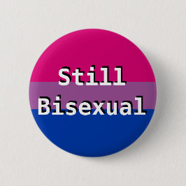 Bi+ Stolz-Flaggen-noch bisexueller Knopf Button