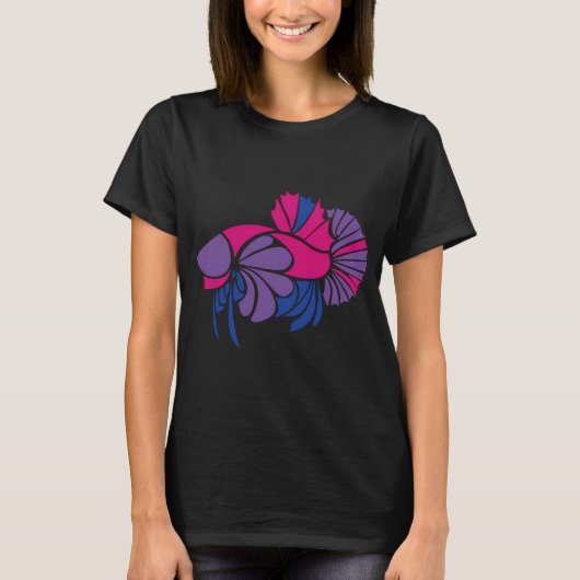 Bi Stolz Kampffisch T-Shirt (Vorderseite)